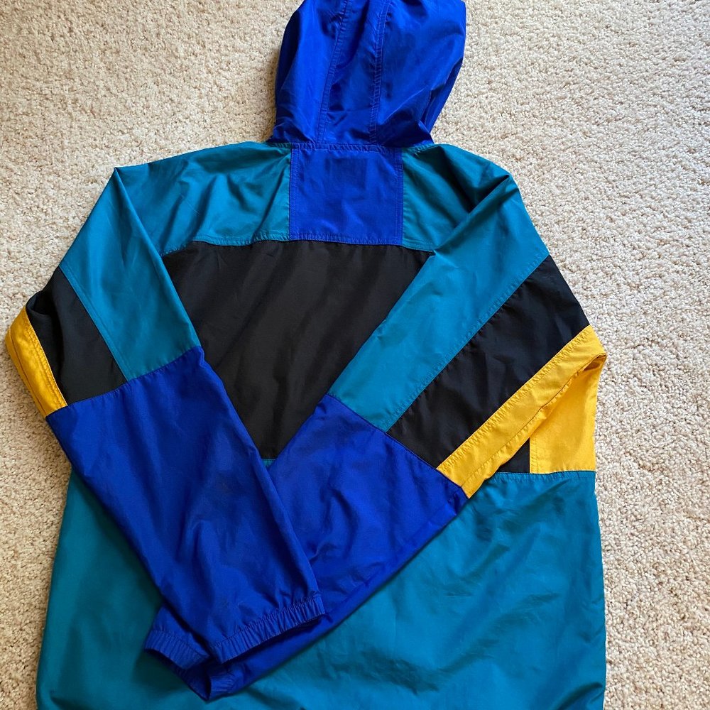 Multicolored windbreaker with drawstring - Picture 7 of 7